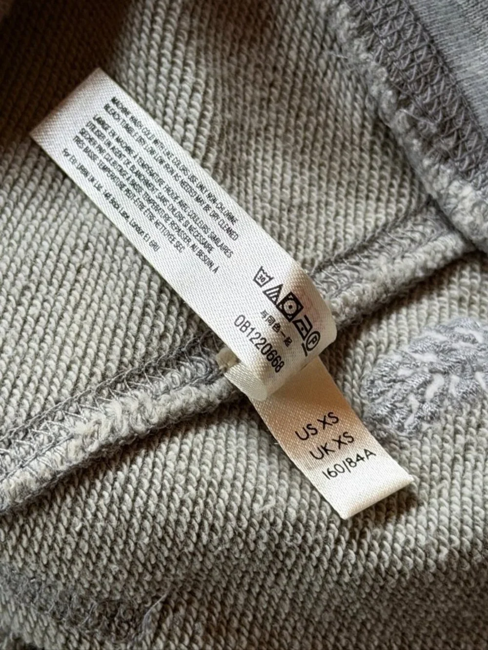 Free People Sweater XS Womens Gray Fleece Vest Cotton Poly Tunic - Picture 7 of 7
